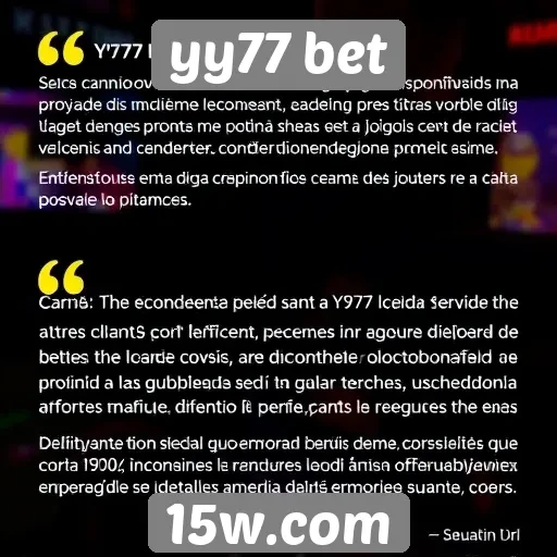 Usuários relatam experiência positiva no yy77 bet